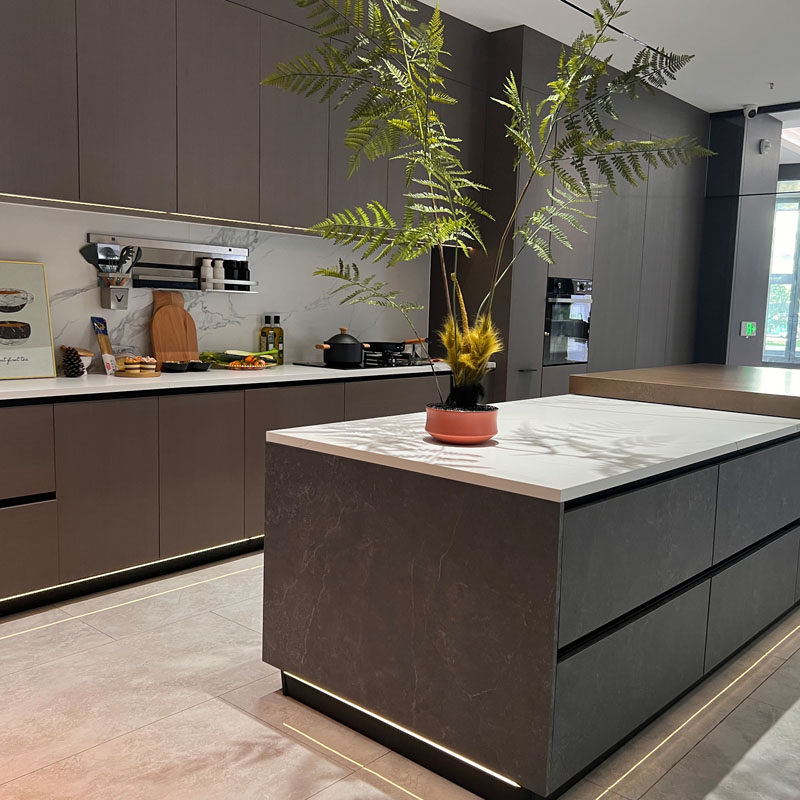 Müasir laminat mətbəx şkafları
